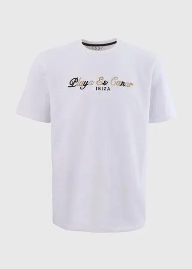 White Ibiza Embroidered T-Shirt