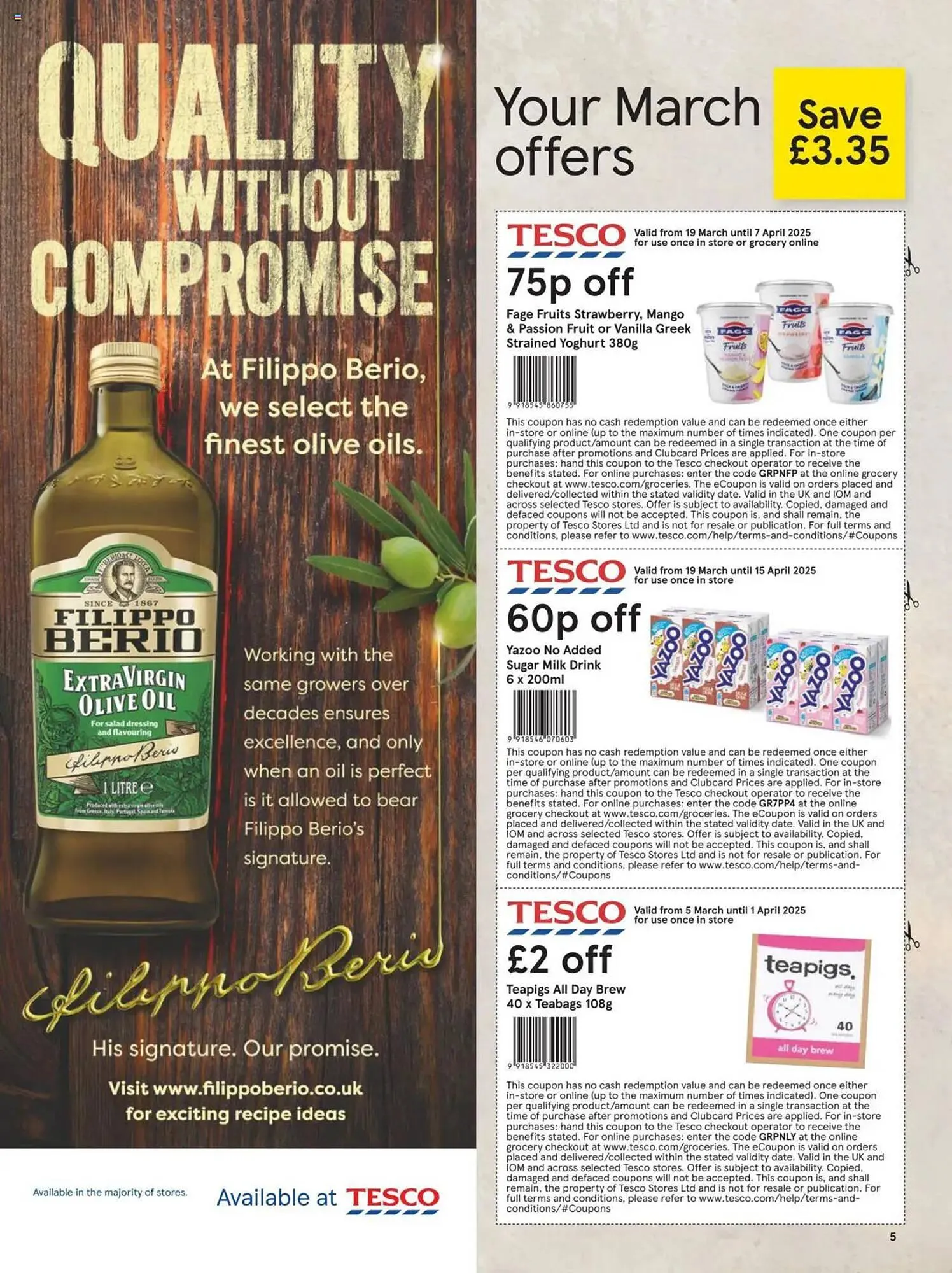 Tesco leaflet from 1 March to 31 March 2025 - Catalogue Page 5