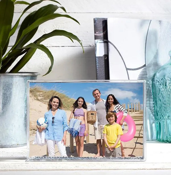 Acrylic Glitter Photo Block