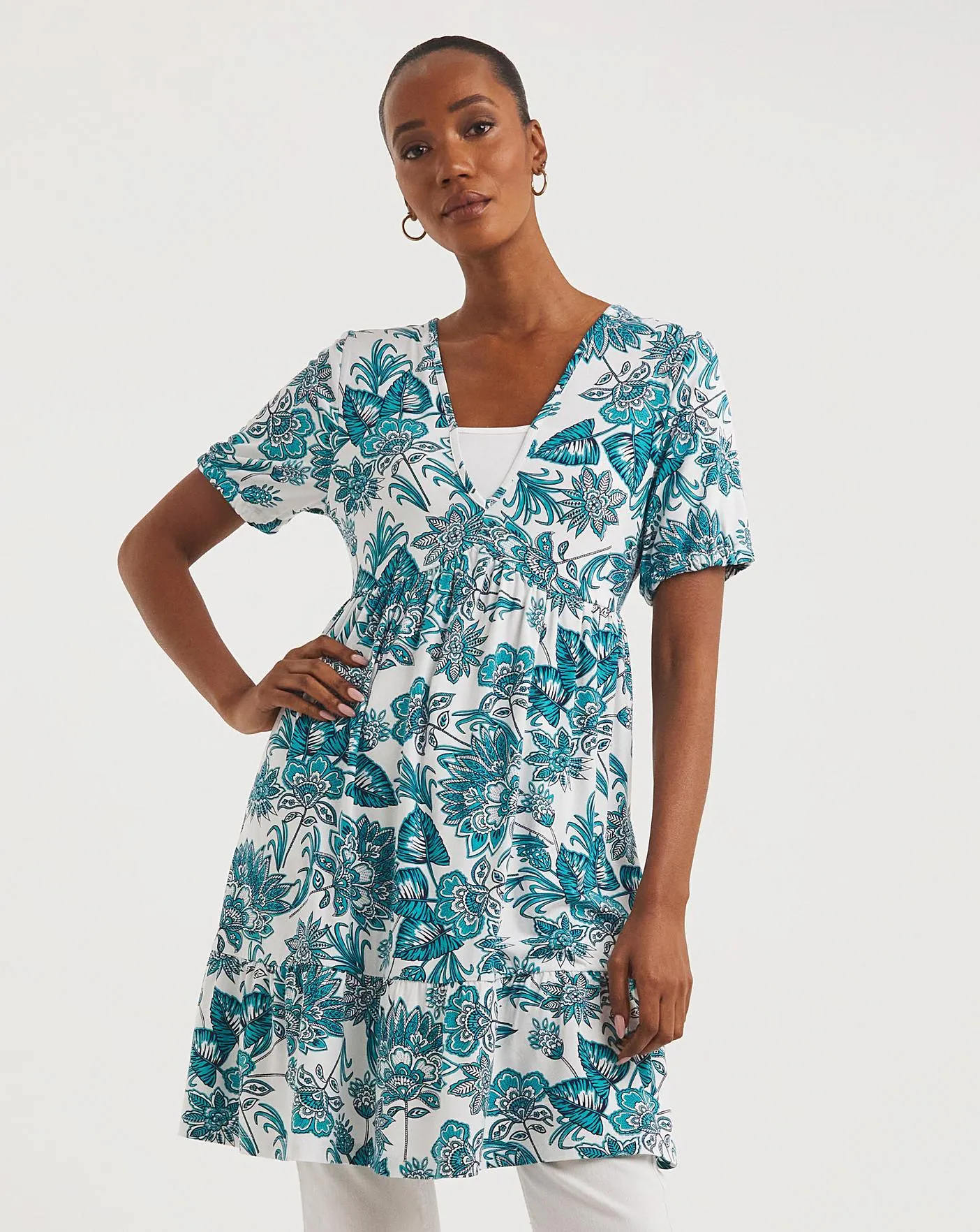 Joe Browns Jersey Floral Tunic