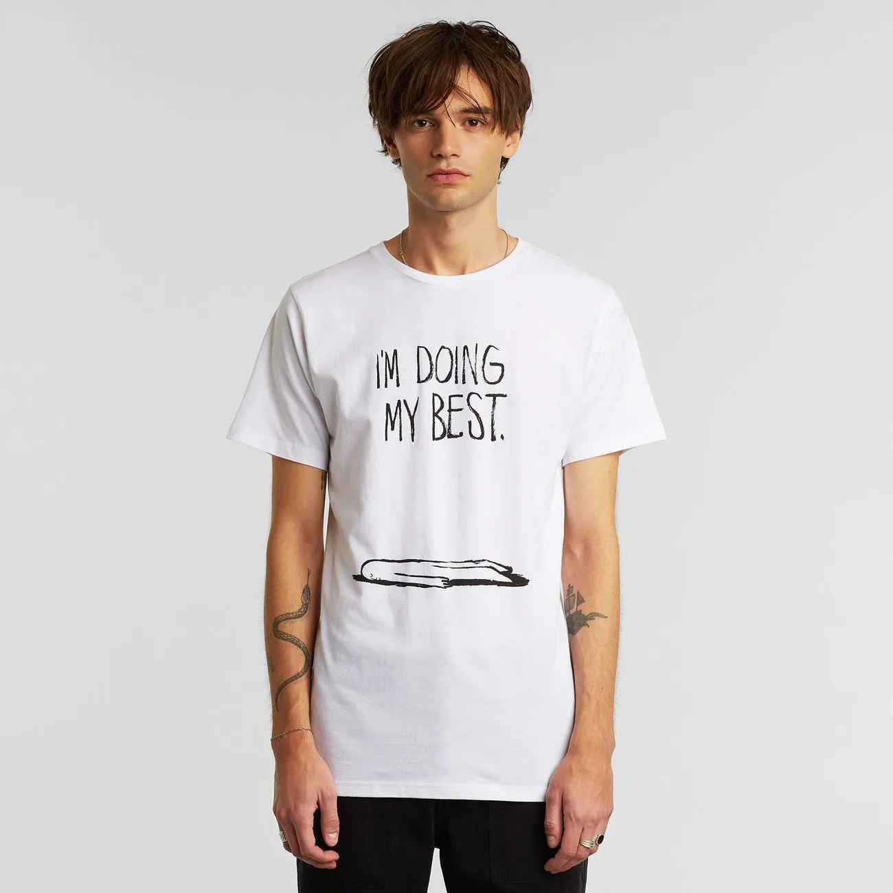 T-shirt Stockholm Doing My Best White