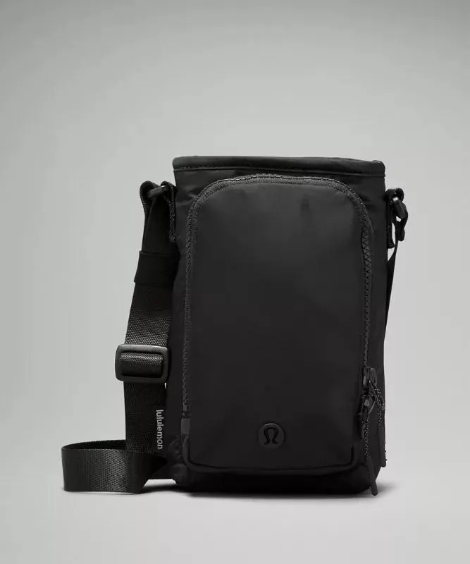 Water Bottle Crossbody with Front Pocket