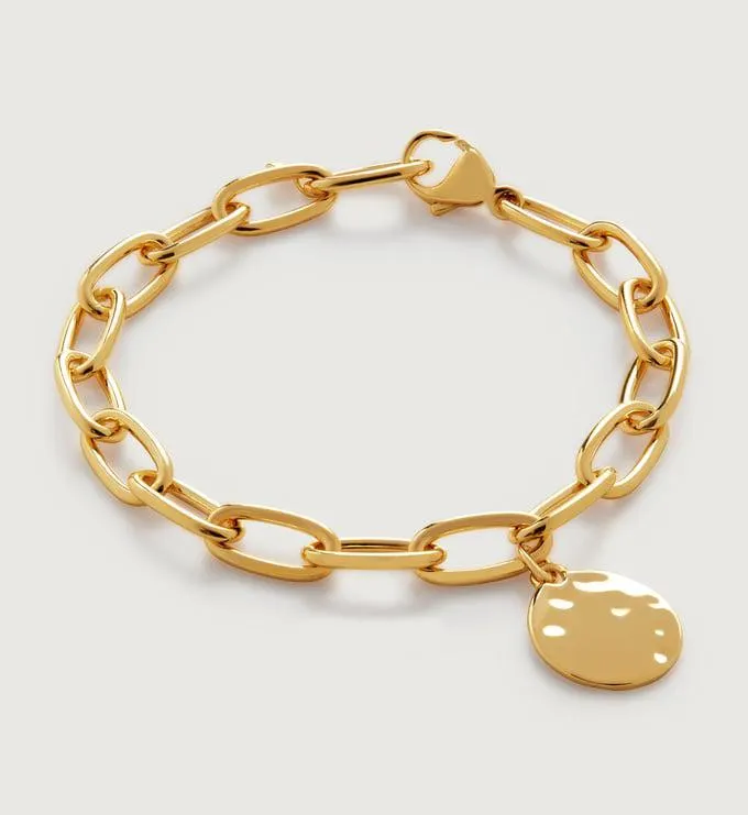 ID Oval Charm Adjustable Bracelet