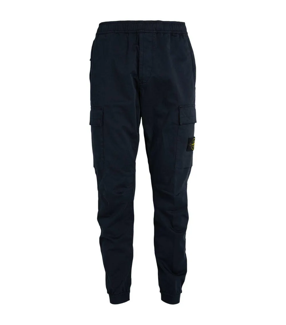 Cotton-Blend Cargo Trousers