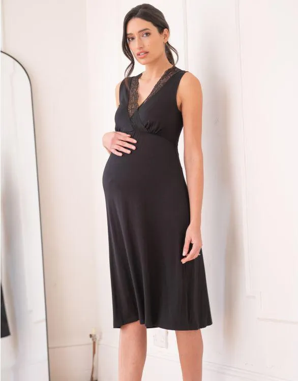 Lace Trim Crossover Nightie