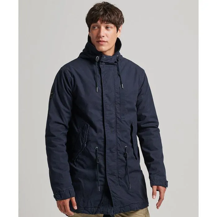 Vintage Warm Long Parka in Cotton with Hood