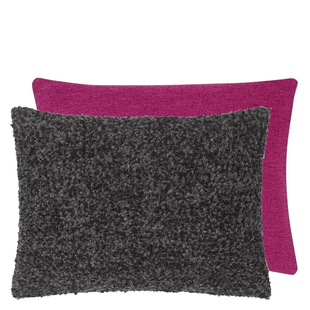 Fontenoy Charcoal Boucle Cushion