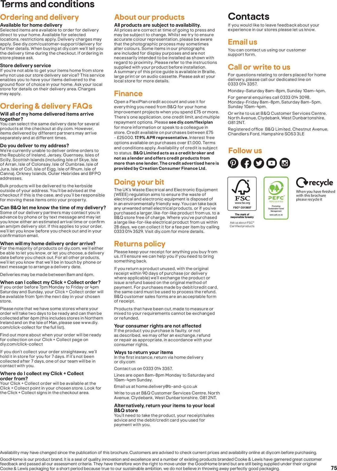 B&Q leaflet from 13 December to 30 June 2025 - Catalogue Page 75