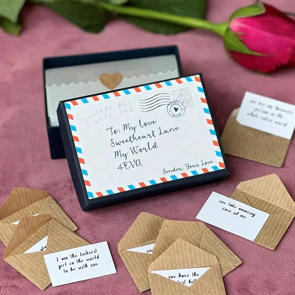 12 'Reasons Why I Love You' Mini Love Letters