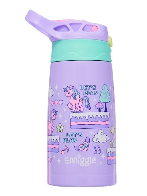 Lets Play Junior Stainless Steel Flip Drink Bottle 400Ml