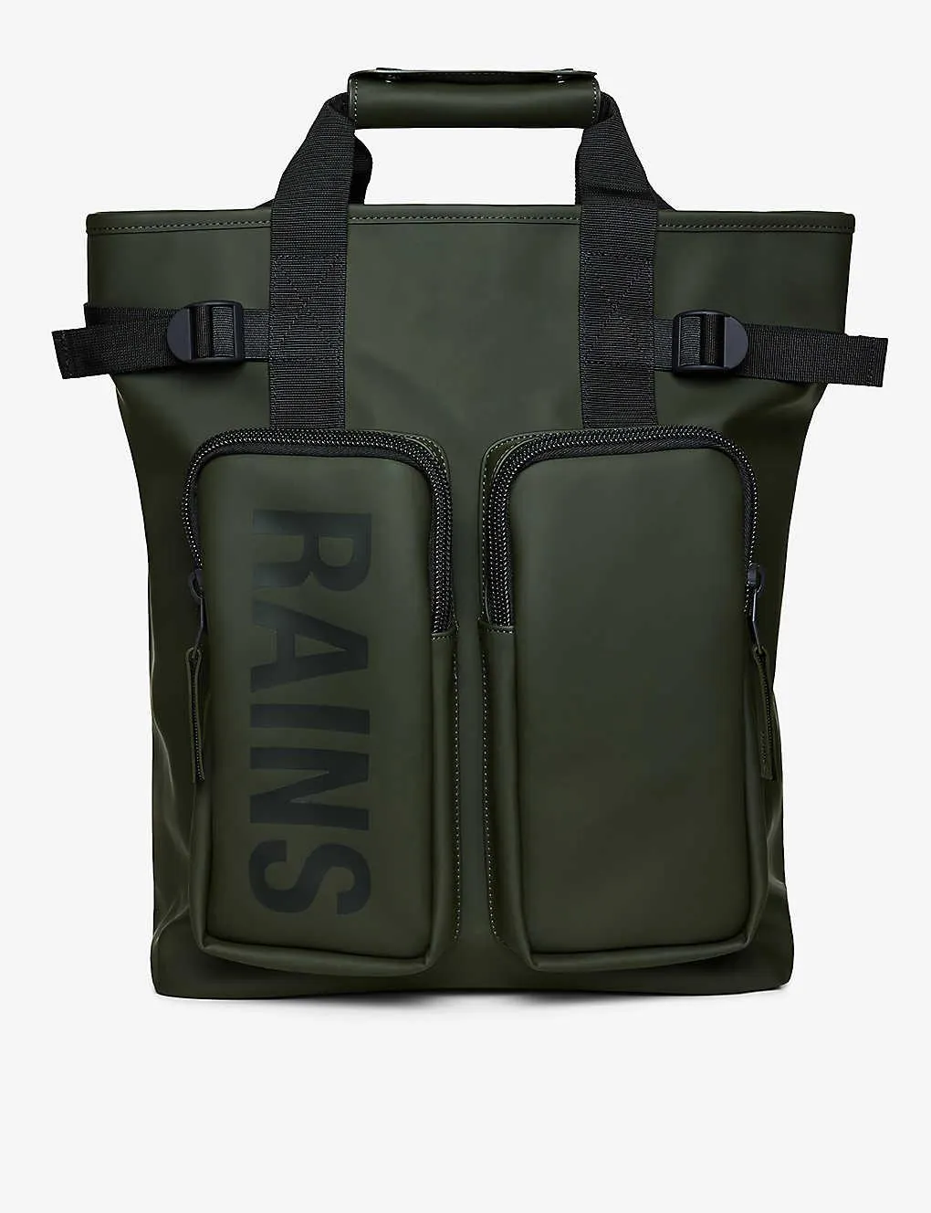 Texel logo-print coated-shell tote backpack