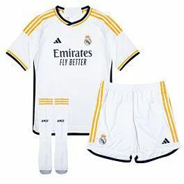 adidas Real Madrid Home Large Youth Kit 2023-2024