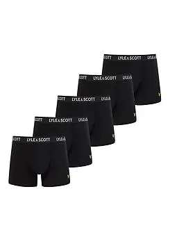 Lyle & Scott Pack of 5 Black Miller Underwear