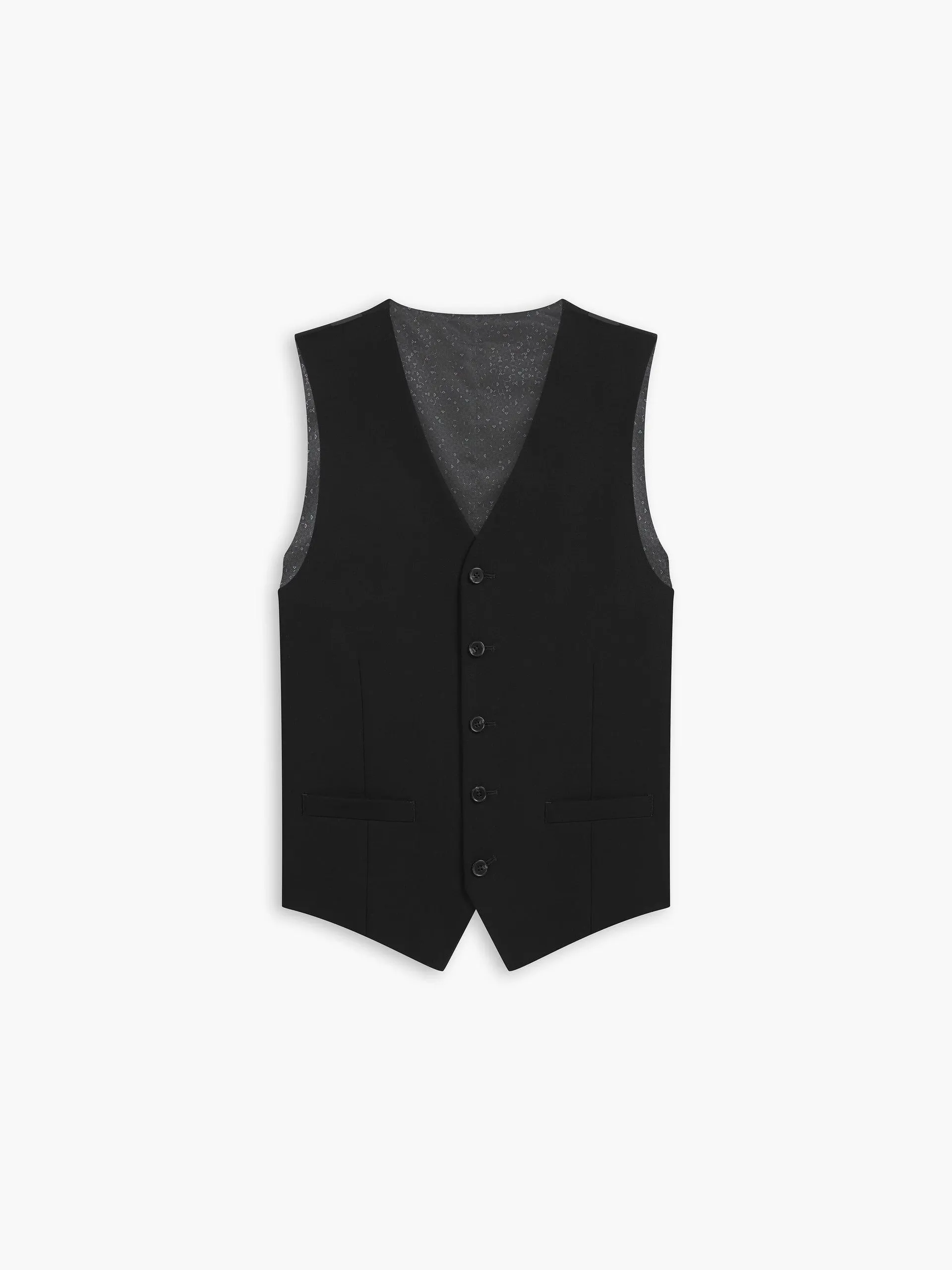 Henman Infinity Slim Fit Black Waistcoat