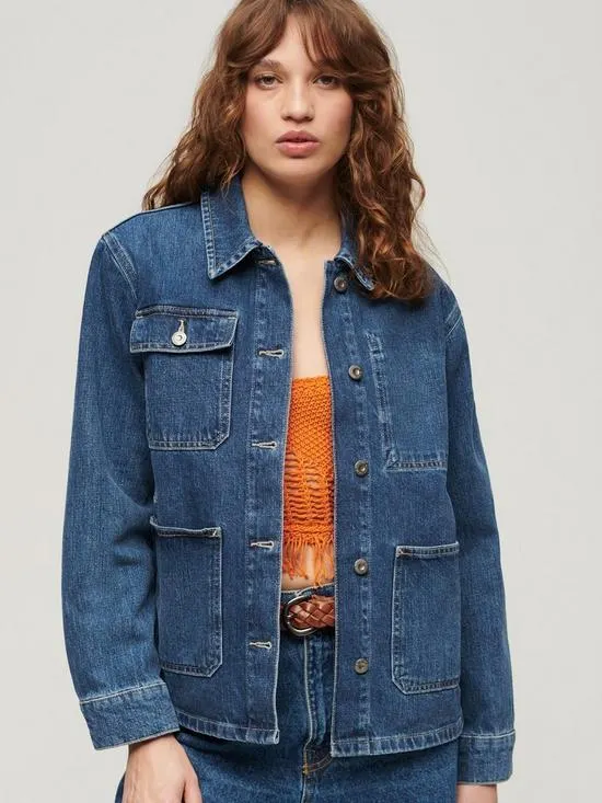 Denim Chore Jacket - Blue