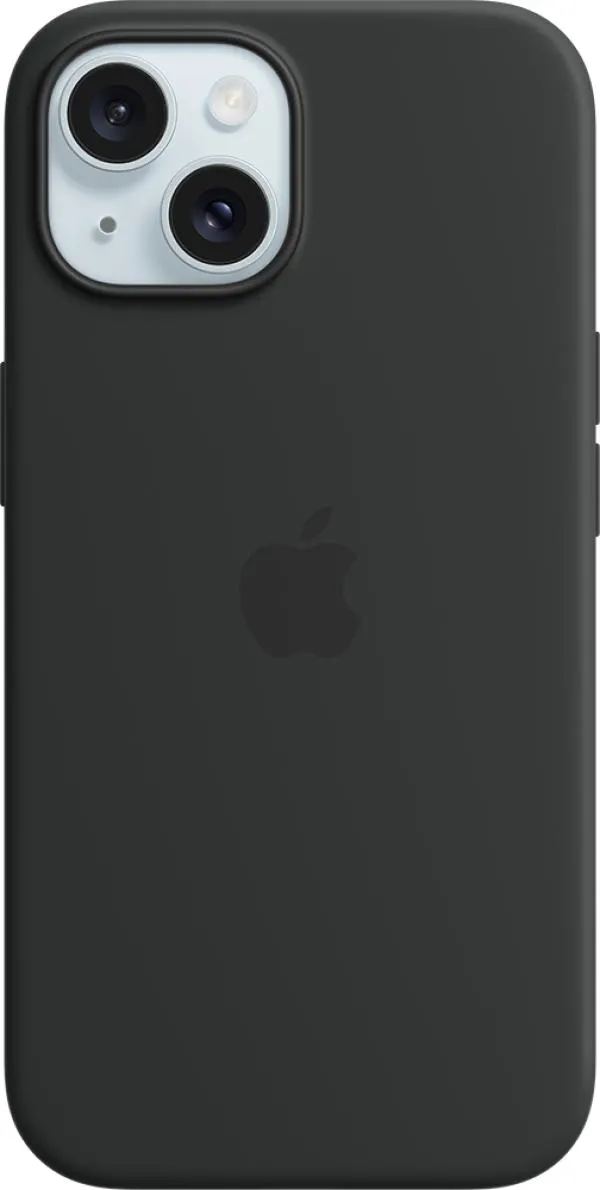 Apple iPhone 15 Silicone Case Black