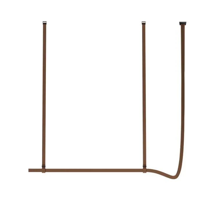 Belt Suspension Light in Natural Leather