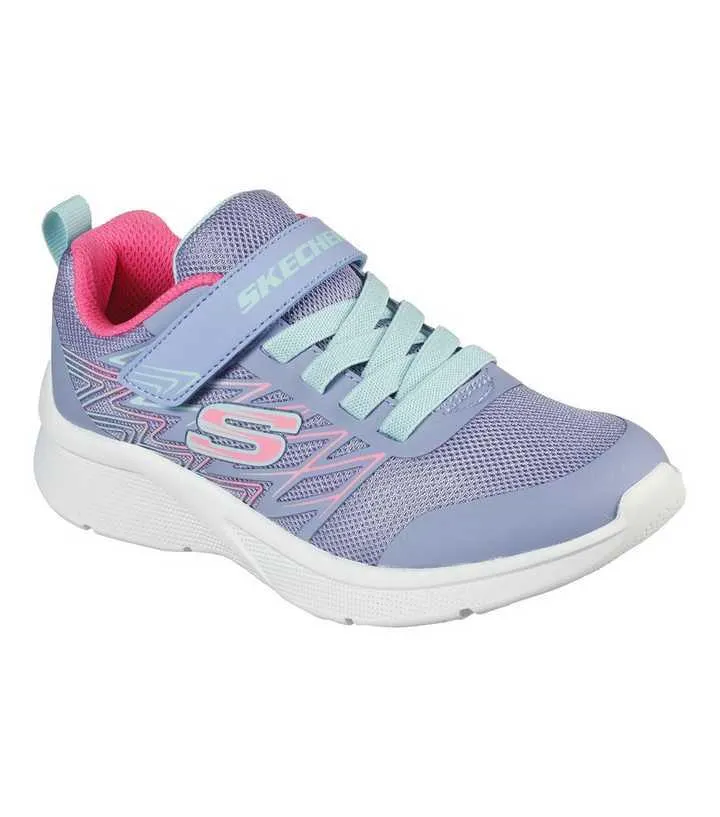 Skechers Kids Lilac Microspec Bold Delight Trainers