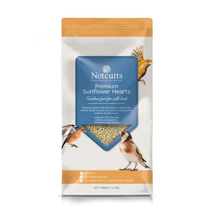 Notcutts Premium Sunflower Hearts 12.75kg