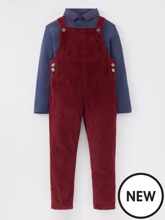 Lucy Mecklenburgh Cord Dungaree Set - Multi