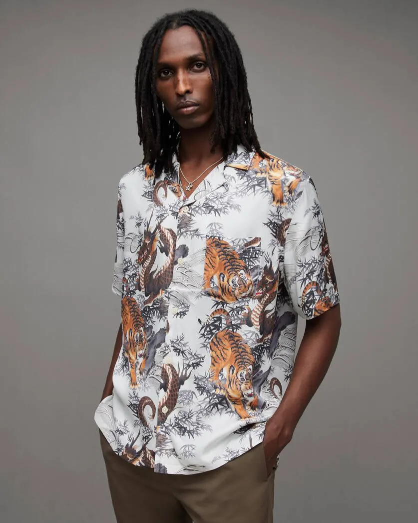 Kali Kimono Print Relaxed Fit Shirt