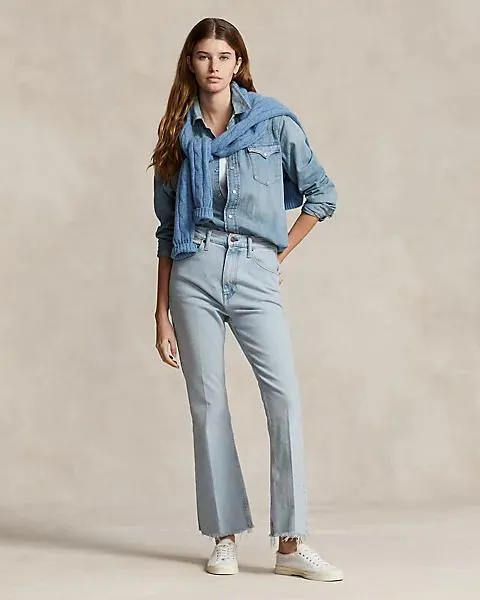 Sharona Flare Crop Jean