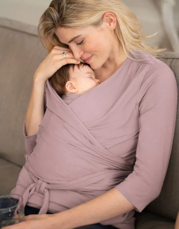 Mauve Cotton ¾ Sleeve Skin to Skin Top