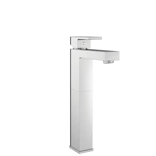 Wickes Cube Tall Mono Basin Mixer Tap - Chrome.
