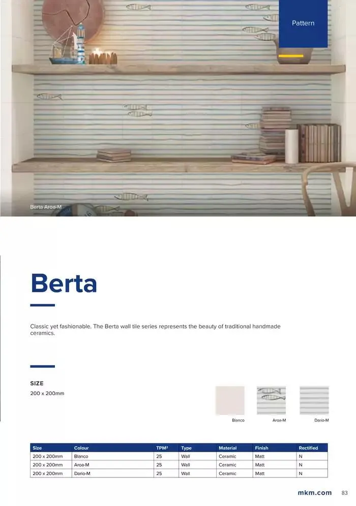 Tile Collection from 14 January to 31 May 2025 - Catalogue Page 83