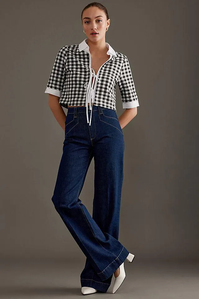 PAIGE Leenah High-Rise Wide-Leg Jeans