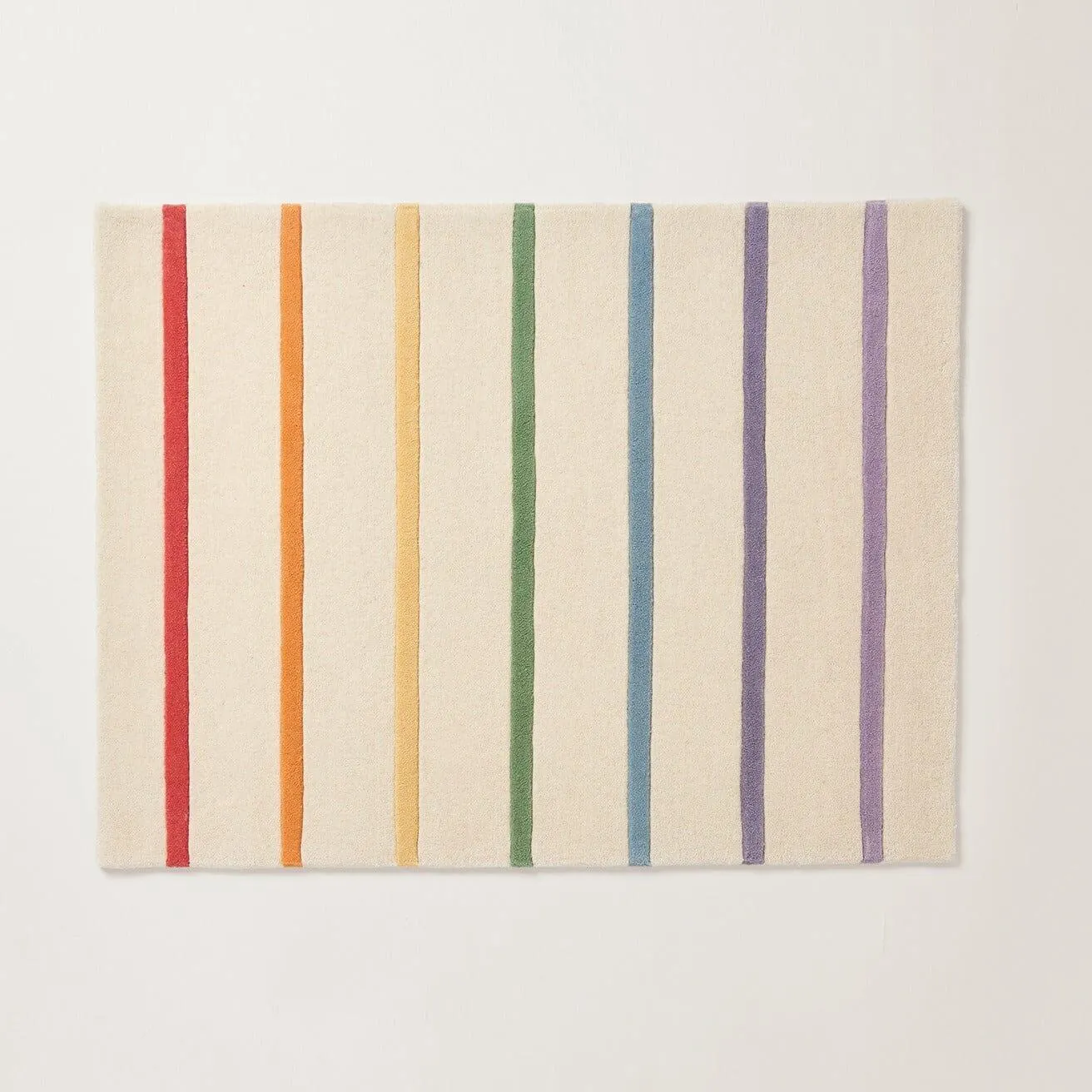 Rainbow Stripe Rug, 120 x 90 (cm)