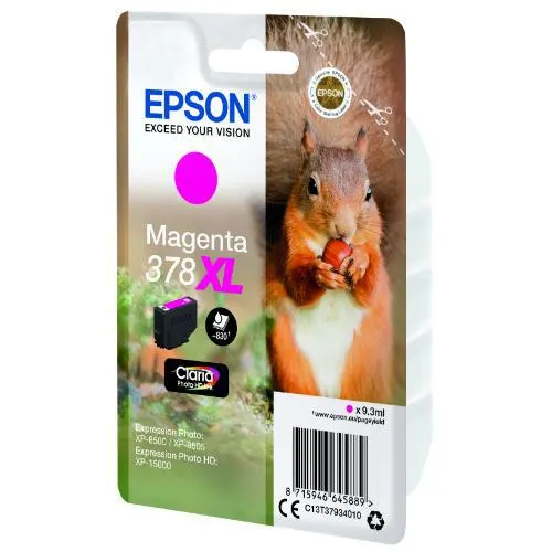 Epson Magenta 378XL Claria Photo HD Ink