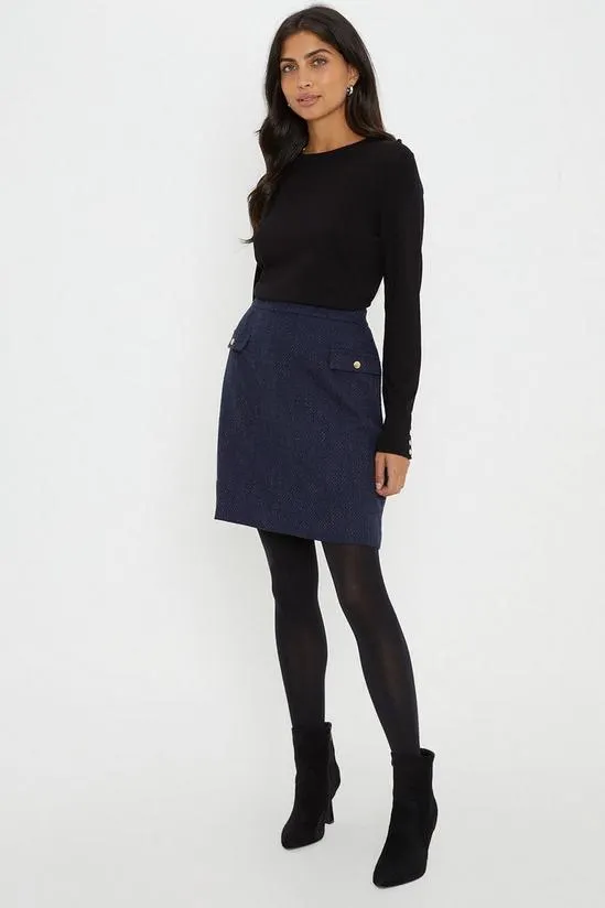 Boucle Mini Skirt