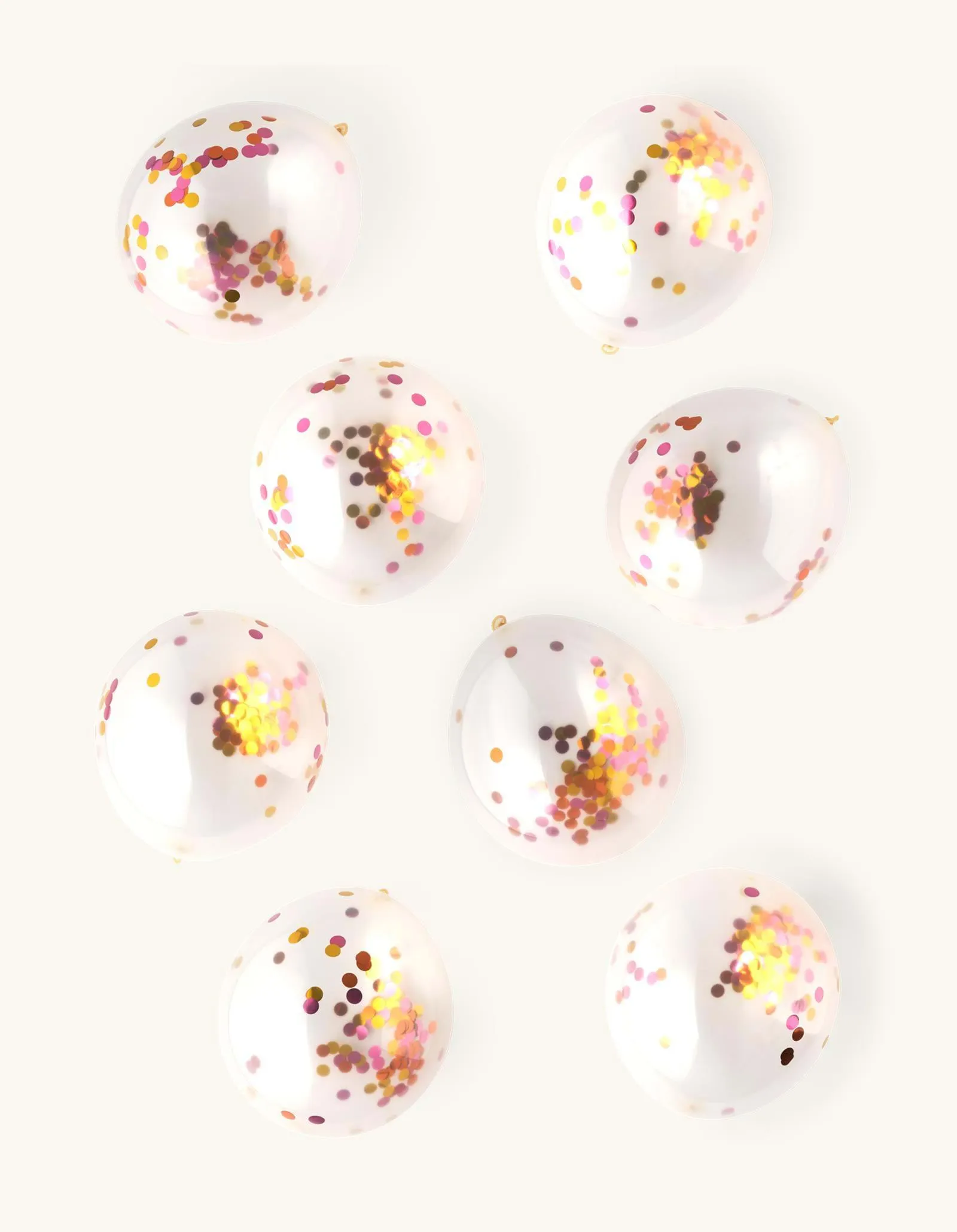 Balloons with confetti