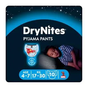 Huggies Drynites Boy Age 4-7 10s