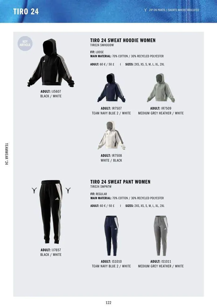 Adidas Teamwear 2024 from 11 March to 31 December 2024 - Catalogue Page 122