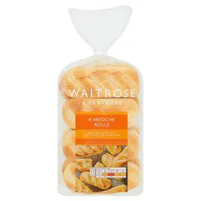 Waitrose 8 Brioche Rolls