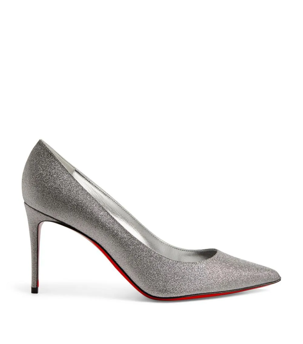 Kate Glittered Leather Pumps 85