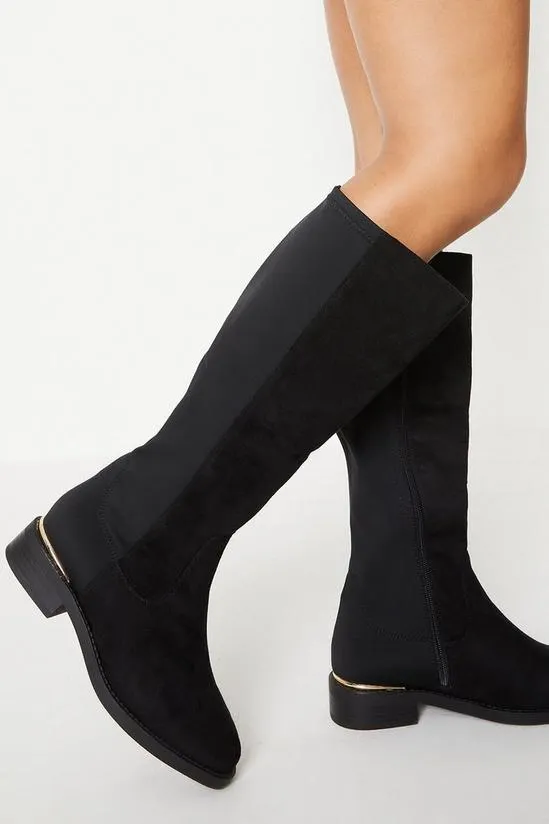 Good For The Sole: Extra Wide Fit Olive Comfort Riding Boot