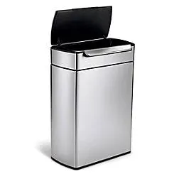 simplehuman Brushed Stainless Steel 48L Rectangular Touch-Bar Bin