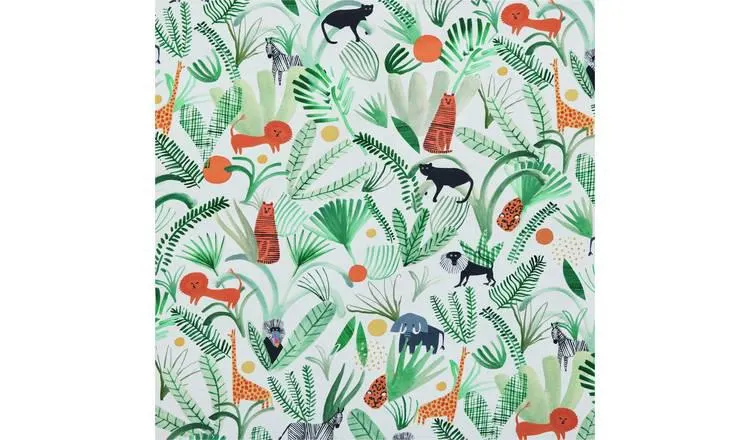 Habitat Kids Into the Wild Blackout Roller Blind - Green 3ft