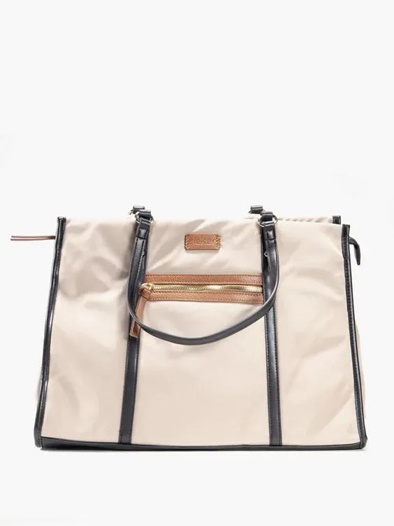 Rieker Beige Handbag With Smaller Inner Bag