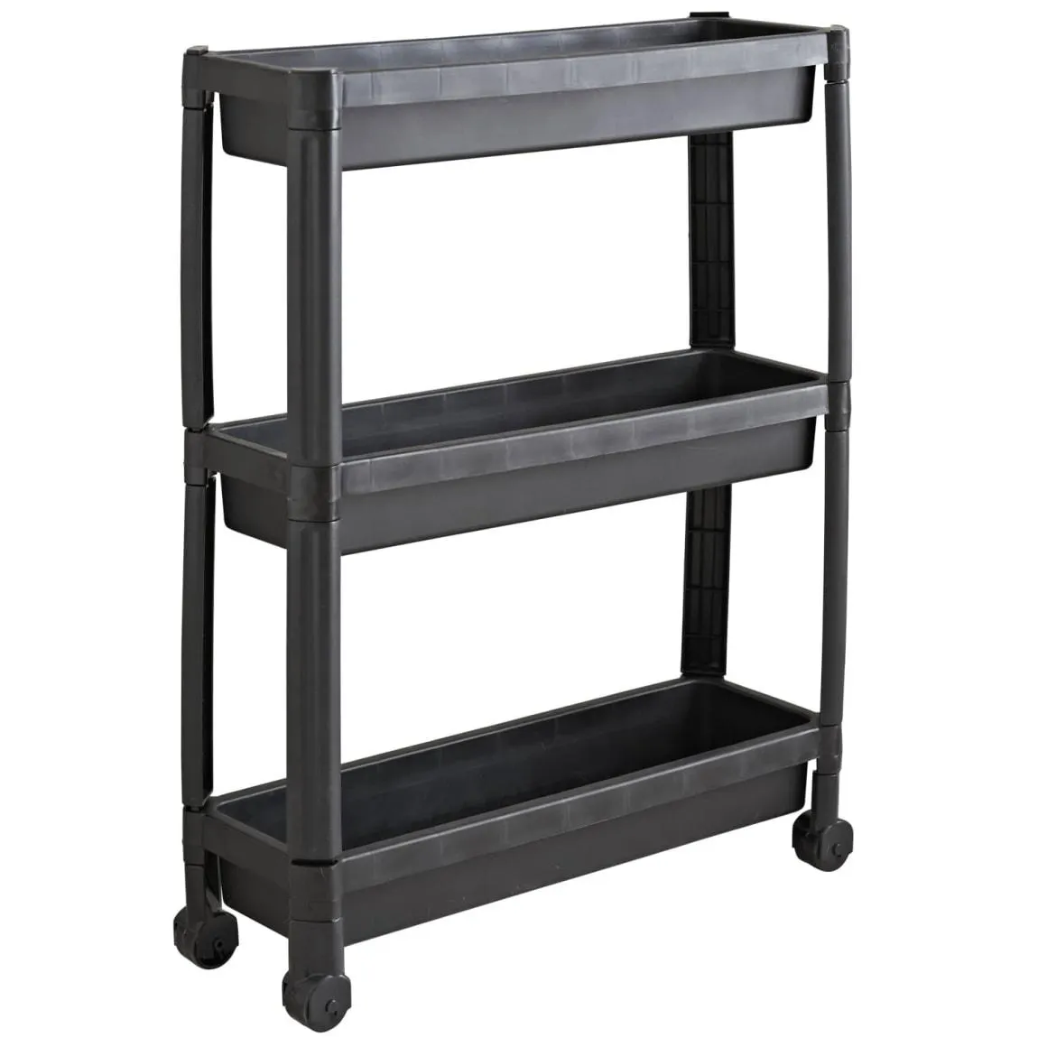 Home Essentials 3 Tier Storage Unit - Black