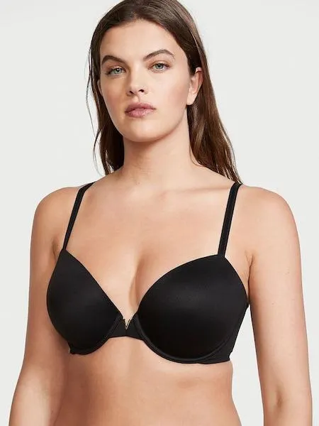 Black Smooth Lightly Lined Demi Bra