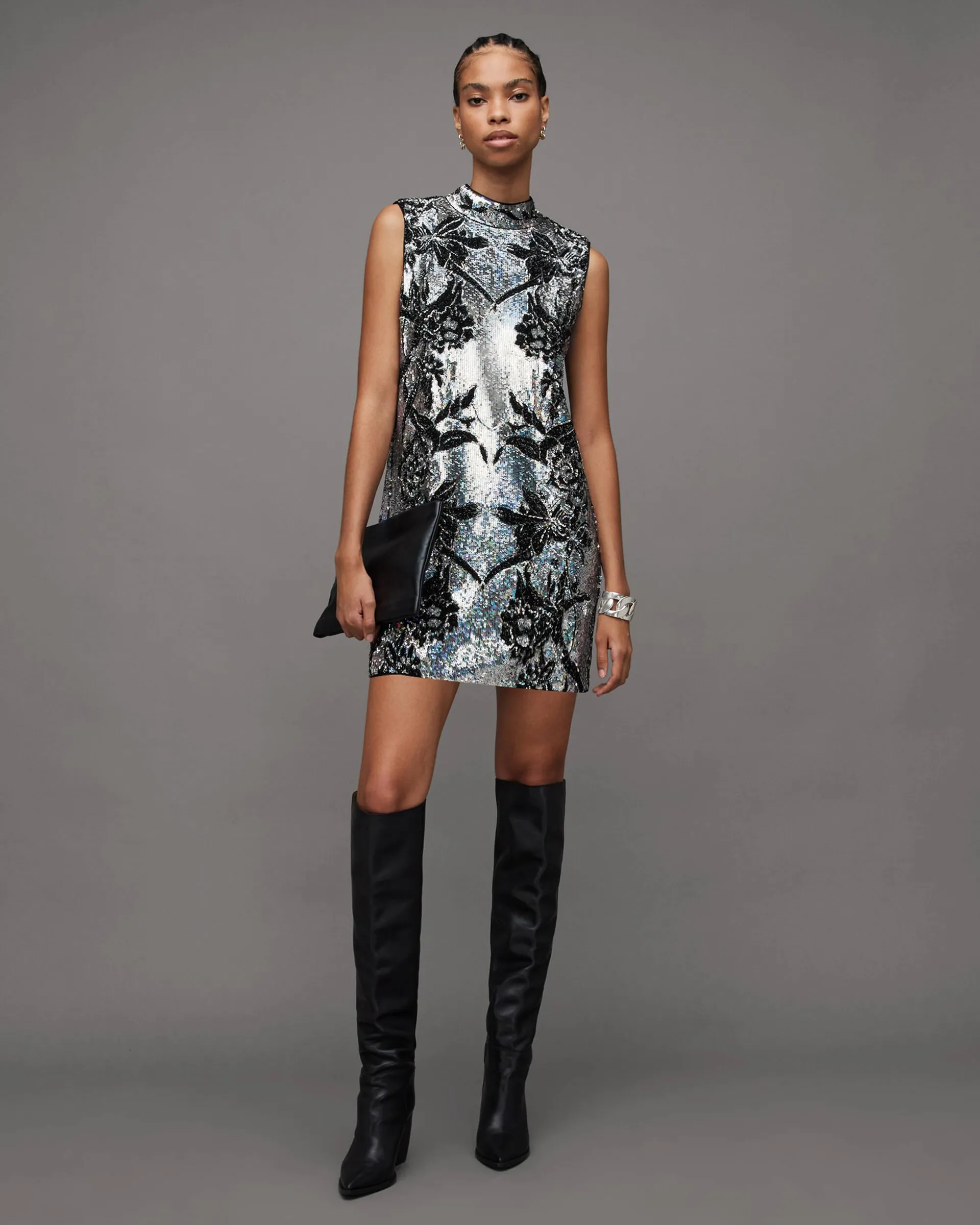 Harper Embellished Floral Mini Dress