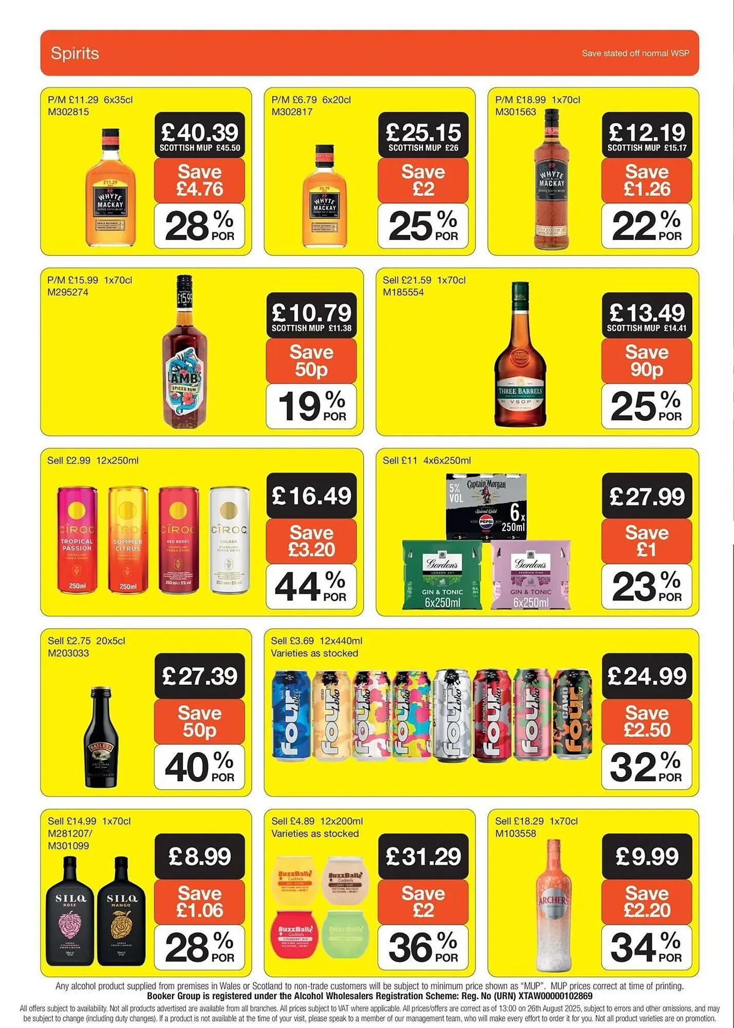 Booker Wholesale brochure from 10 September to 7 October 2025 - Catalogue Page 20