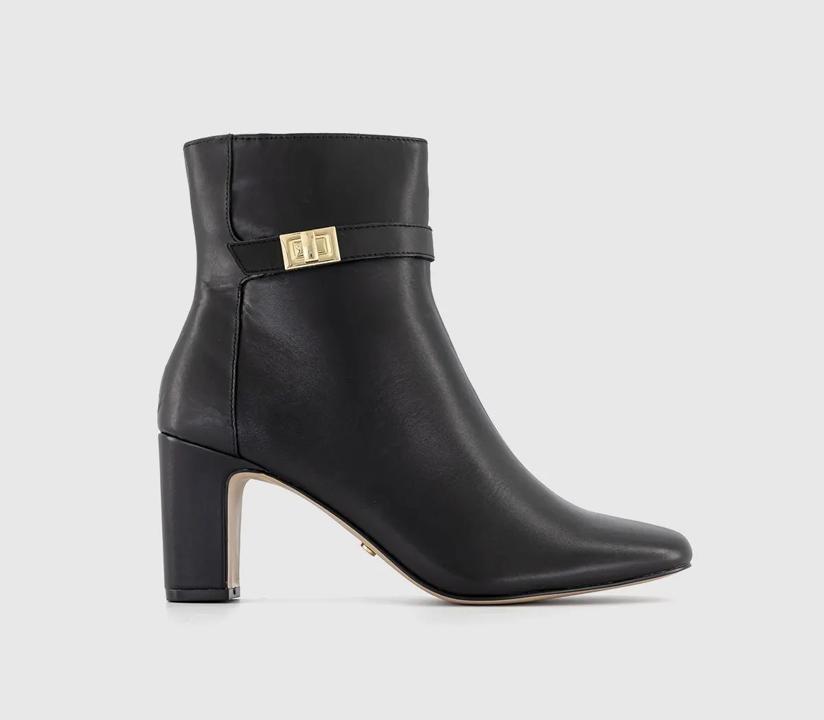Amelia Buckle Detail Heeled Boots