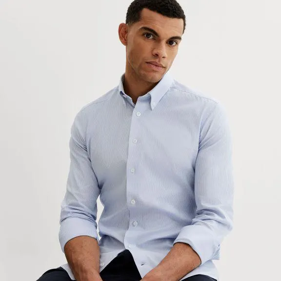 Pinstriped oxford shirt