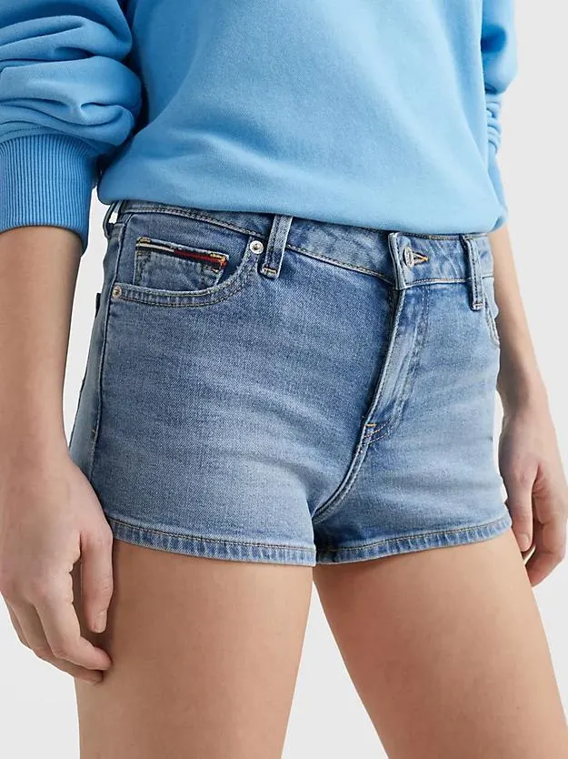 Nora Mid Rise Skinny Denim Shorts