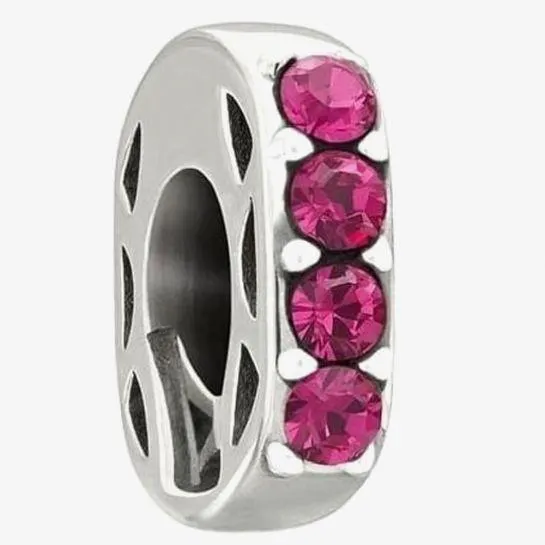 Chamilia Simple Elegance Fuchsia Crystal Bead 2025-0918